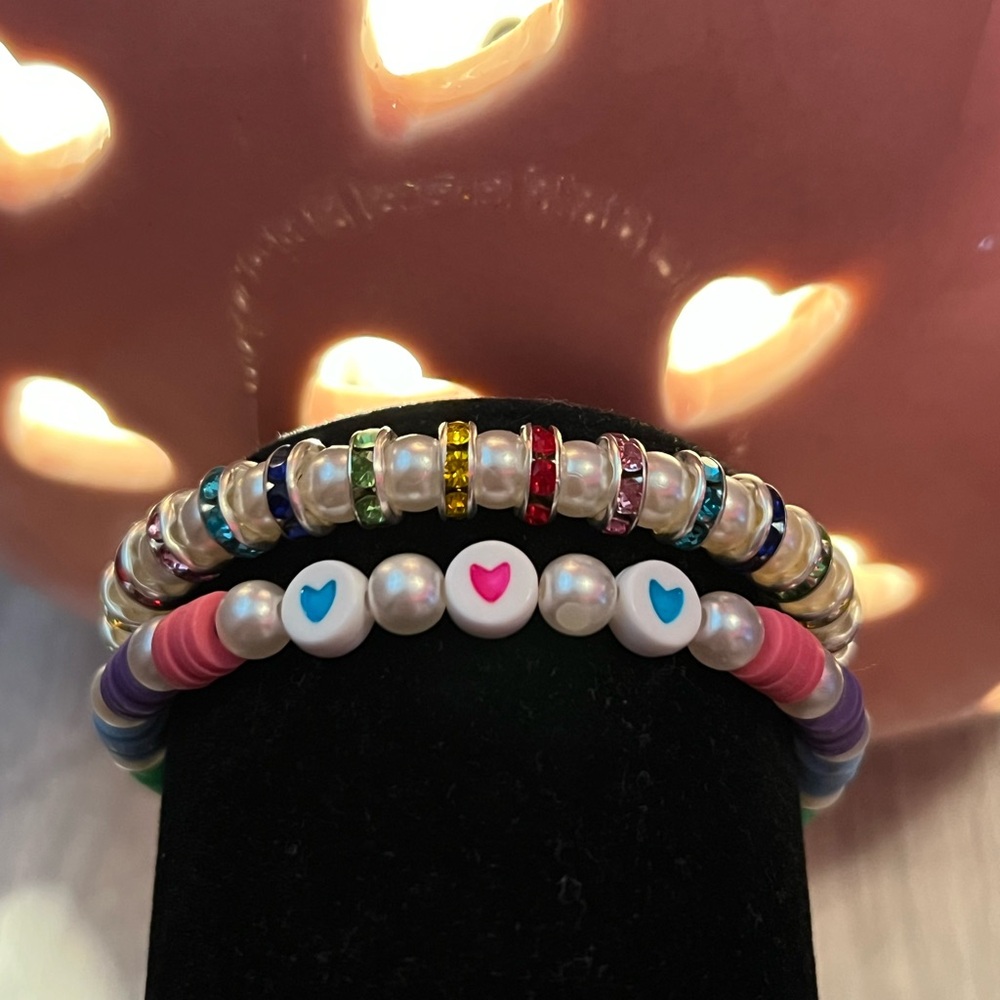 Multi color bracelet set🌈